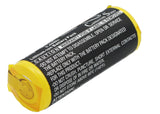 Battery for Panasonic Utility metering BR-A, BR-A-TABS 3V Li-MnO2 1800mAh / 5.40