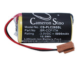 Battery for Panasonic BR-CCF1TH A02B-0120-K106, A20B-0130-K106, A98L-0031-0007, 