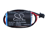 Battery for Mitsubishi Q02HCPU 130376, BKO-C10811H03, C52017, CR17335SE-MC, Q6BA