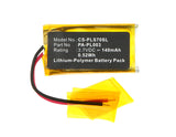 Battery for Plantronics Voyager Pro 66278-01, 79879-01, PA-PL003 3.7V Li-Polymer