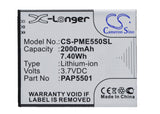 Battery for Prestigio PAP5501 PAP5501 3.7V Li-ion 2000mAh / 7.40Wh