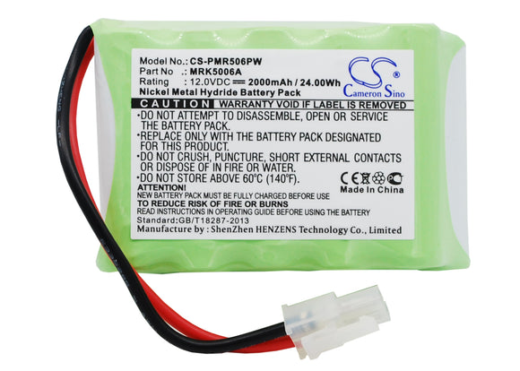 Battery for Robomow RM400 MRK5002, MRK5002C, MRK5006A 12V Ni-MH 2000mAh / 24.00W