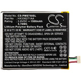 Battery for Prestigio PSP7505DUO HX336271AA 3.8V Li-Polymer 1500mAh / 5.70Wh