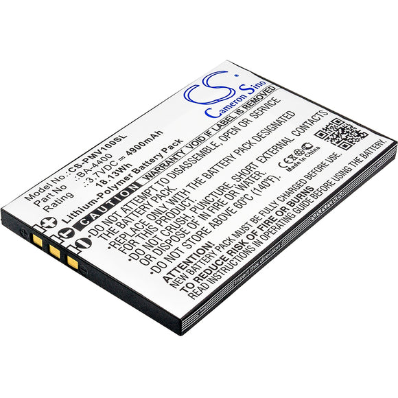 Battery for Lawmate PV-1000 Touch BA-4400 3.7V Li-Polymer 4900mAh / 18.13Wh