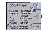 Battery for PHICOMM FWS810 BP-F01 3.7V Li-ion 1300mAh / 4.81Wh
