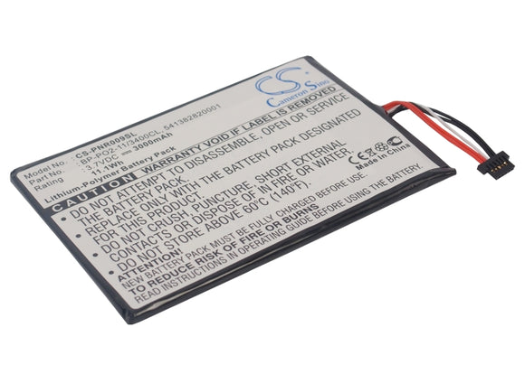 Battery for Pandigital Novel 9 541382820001, BP-PO2-11/3400CL 3.7V Li-Polymer 30