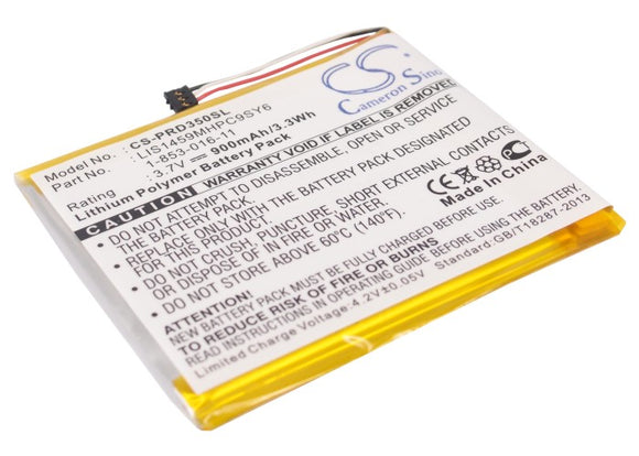 Battery for Sony PRS-350 1-853-016-11, LIS1459MHPC9SY6) 3.7V Li-Polymer 900mAh /