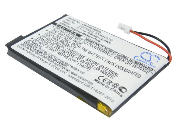 Battery for Sony Portable Reader PRSA-CL1 1-756-769-11, 8704A41918, LIS1382(J) 3