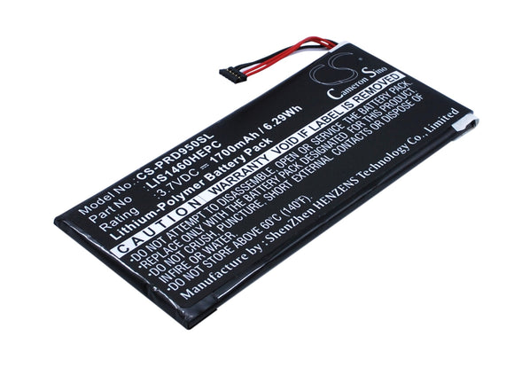 Battery for Sony PRS-950 1-853-020-11, LIS1460HEPC, LIS1460HEPC(SY6) 3.7V Li-Pol