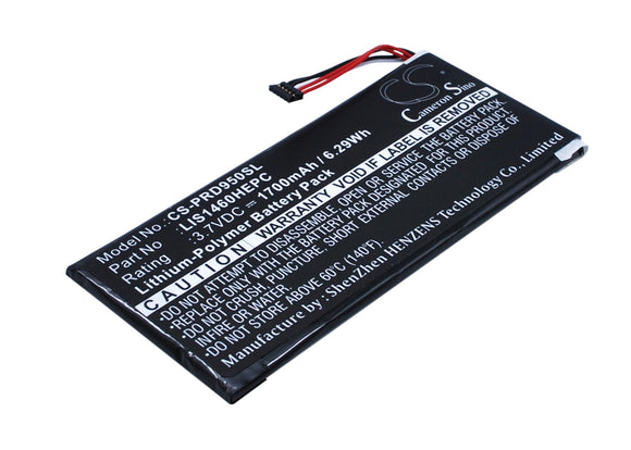 Battery for Sony PRS-950SC 1-853-020-11, LIS1460HEPC, LIS1460HEPC(SY6) 3.7V Li-P