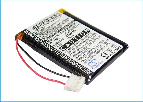 Battery for Philips PRESTIGO SRT9320 242252600214 3.7V Li-Polymer 850mAh / 3.15W