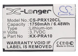 Battery for Panasonic KX-PRX120GW KX-PRA10 3.7V Li-ion 1750mAh / 6.48Wh