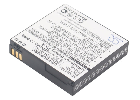 Battery for Philips TSU920037 2422 526 00193 3.7V Li-ion 1050mAh