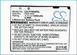 Battery for Pantech P8000 PBR-65A 3.7V Li-ion 1300mAh