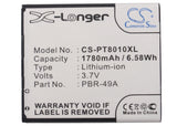 Battery for AT&T BBM030CH 3.7V Li-ion 1780mAh / 6.59Wh