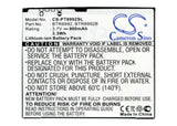 Battery for Verizon CDM-8992 BTR8992B, TR8992B 3.7V Li-ion 900mAh / 3.33Wh