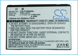 Battery for Pantech CDM-8999 Crux PBR-8999, PBR-8999B 3.7V Li-ion 1150mAh