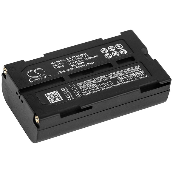 Battery for Panasonic JT-H340PR1 JT-H340BT-E1, JT-H340BT-E2 7.4V Li-ion 3400mAh 