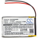 Battery for Polaroid 360 Dual Lens VR Camera 073048P 3.7V Li-Polymer 1000mAh / 3