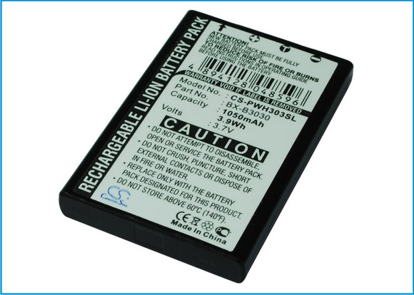 Battery for Panasonic Attune 3050 BX-B3030, CE-3030, WX-B3030, WX-B3030M 3.7V Li