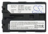 Battery for Sony CCD-TRV118 NP-FM70, NP-FM71, NP-QM70, NP-QM71 7.4V Li-ion 2800m