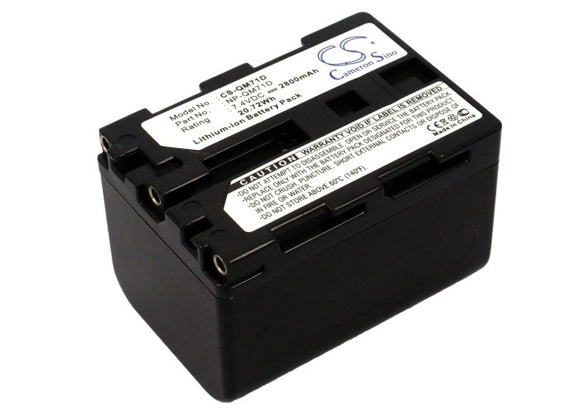 Battery for Sony DCR-PC104E NP-QM71D 7.4V Li-ion 2800mAh