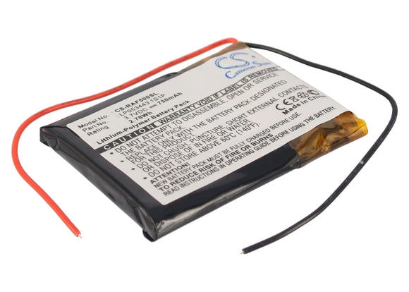 Battery for RAC 5000 WIDE LP053443 1S1P 3.7V Li-Polymer 750mAh / 2.78Wh