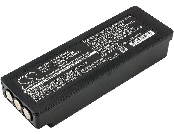 Battery for Scanreco YWW0439 1026, 13445, 16131, 17162, 592, 708031757, EEA4404,