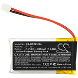 Battery for RCA 25211 T-T101 3.7V Li-Polymer 280mAh / 1.04Wh