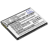 Battery for AT and T U102AA LT14H504357W, TL14H504357W 3.7V Li-ion 1300mAh / 4.8