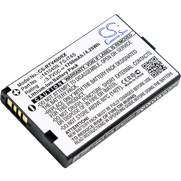 Battery for Reely GT4 EVO 1410409, FS-iT4S 3.7V Li-ion 1700mAh / 6.29Wh