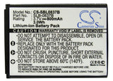 Battery for Samsung L83T SLB-0837(B), SLB-0837B 3.7V Li-ion 800mAh