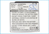 Battery for Sharp STX-2 BSHAFX, BTR2 3.7V Li-ion 1000mAh