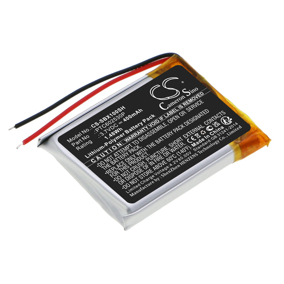 Battery for Suunto X10 MILITARY GPS Watch PTC602530P 3.7V Li-Polymer 400mAh / 1