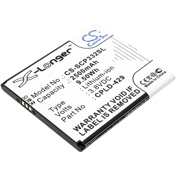 Battery for Sprint CP332A CPLD-429 3.8V Li-ion 2500mAh / 9.50Wh