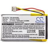 Battery for SportDog DF-CT SAC00-16365 3.7V Li-Polymer 950mAh / 3.52Wh