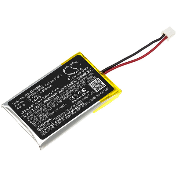 Battery for SportDog SD-2525 SAC54-15955, SDT00-15944 3.7V Li-Polymer 390mAh / 1