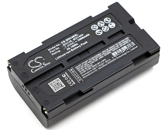 Battery for Sokkia SET 630R 40200040, 7380-46, BDC46, BDC-46, BDC46A, BDC-46A, B