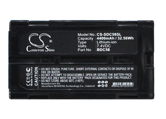 Battery for Sokkia SET330R3 BDC46A, BDC46B, BDC58, BDC-58, BDC70, BDC-70, BLI-SR