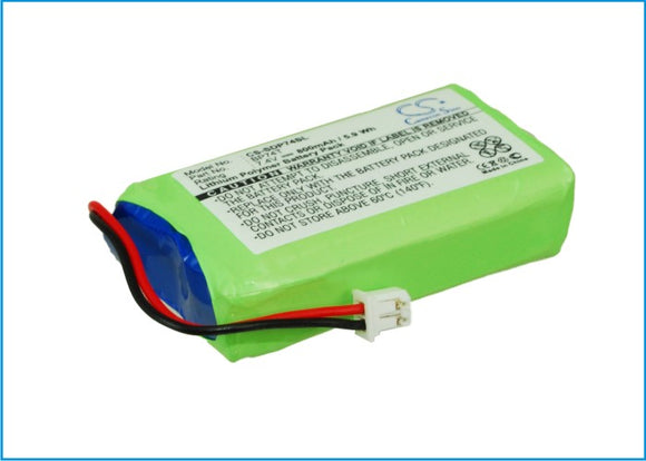 Battery for Dogtra 2502 T and B 1 Mile BP74T 7.4V Li-Polymer 800mAh / 5.92Wh