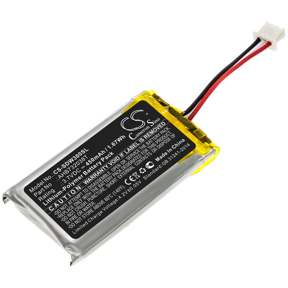 Battery for Sennheiser DW 30 HS AHB732038T 3.7V Li-Polymer 450mAh / 1.67Wh