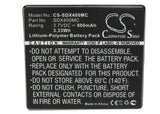Battery for Cybernetik Ultra HD 4K 3.7V Li-ion 900mAh / 3.33Wh