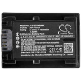 Battery for Sony HDR-PJ620 NP-FV50A 7.3V Li-ion 1030mAh / 7.52Wh