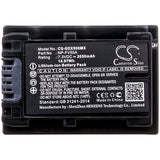 Battery for Sony HDR-PJ675 NP-FV50A 7.3V Li-ion 2050mAh / 14.97Wh