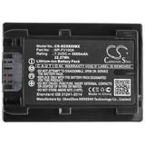 Battery for Sony FDR-AX40 NP-FV100A 7.3V Li-ion 3050mAh / 22.27Wh