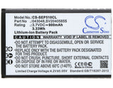 Battery for Swissvoice ePure TAM DECT 043048, C0487, SV20405855 3.7V Li-ion 900m