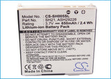 Battery for Sharp SH-02B ASH29226, SH21 3.7V Li-ion 650mAh / 2.41Wh