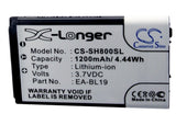Battery for Sharp SH800 EA-BL19 3.7V Li-ion 1200mAh / 4.44Wh