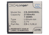 Battery for Samsung SCH-I939D EB-L1L9LU 3.7V Li-ion 2150mAh / 7.96Wh