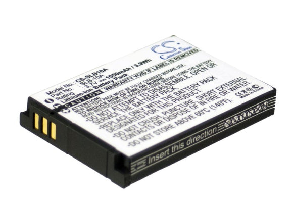 Battery for Samsung HZ15W SLB-10A 3.7V Li-ion 1050mAh / 3.89Wh